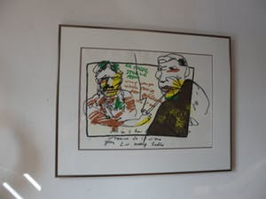 Herman Brood - Zeefdruk, uit 1998, Titel, "Paddo 's". kopen? Bied vanaf 150!