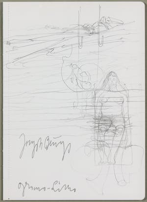 Joseph Beuys - Zeldzame granolitho, Zonder titel - Ingelijst kopen? Bied vanaf 1!