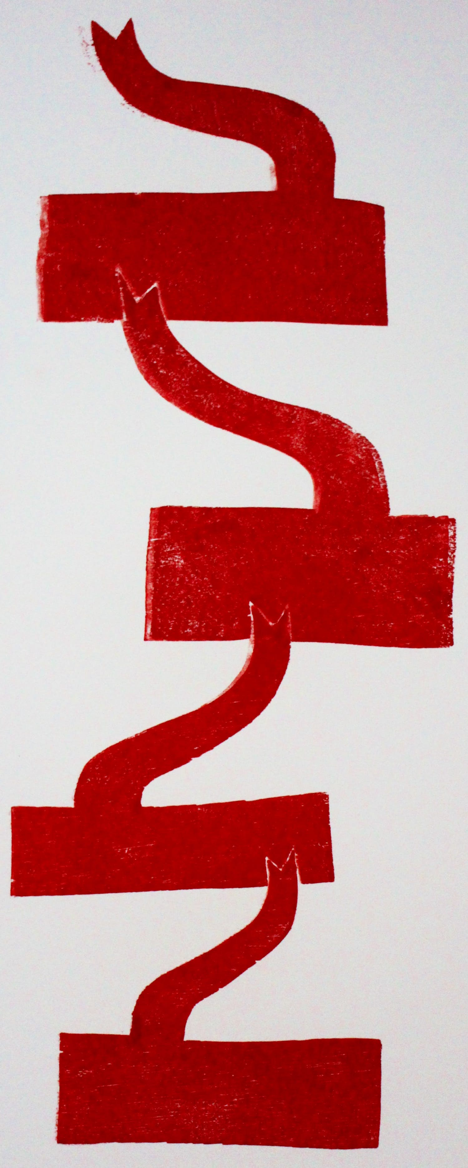 Klaas Gubbels - Grote houtsnede: kannen - 2016 verkocht voor € 495!