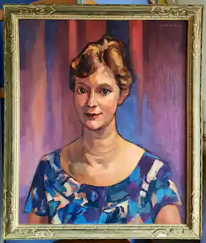Matthieu Wiegman - Portret van een dame, olieverf. verkauft für € 750!