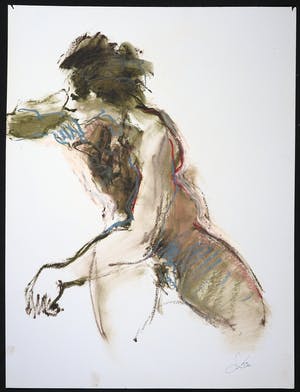 Franscz Witte - Gemende techniek op papier, Figuur IIII kopen? Bied vanaf 1!