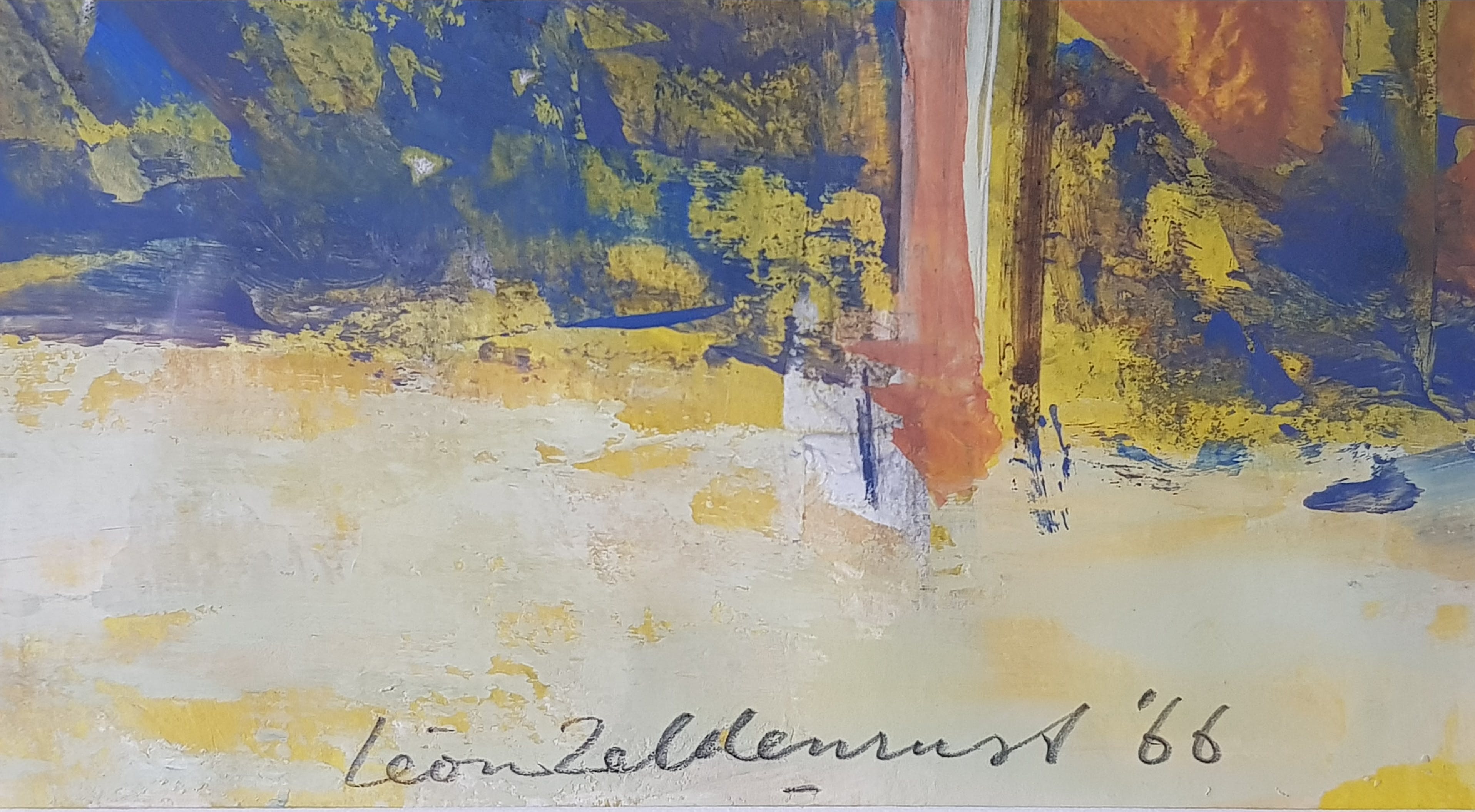 Leon Zeldenrust - Gouache/gem. techn. Z.t., 1966 kopen? Bied vanaf 60!