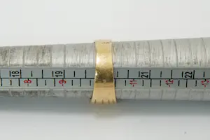 3- Vintage jaren 60/70 18 Krt bi-color gouden ring - zegel model kopen? Bied vanaf 350!