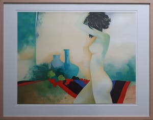 Frank Lejeune - Vrouwelijk naakt - ingelijst kopen? Bied vanaf 40!