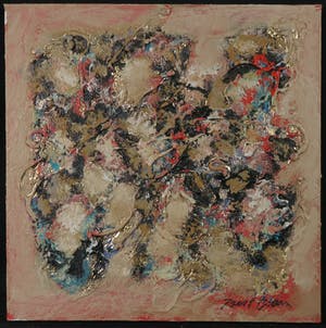 Bert Braam - Acryl op doek, Golden Wave kopen? Bied vanaf 1!