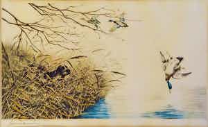 Leon Danchin - Jachttafereel verkocht voor € 45!