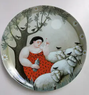 Ada Breedveld - Groot bord: "Half zes kurk van de fles" kopen? Bied vanaf 25!