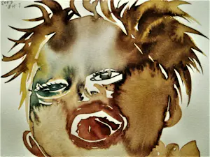 Niet of onleesbaar gesigneerd - originele 2003 Chinese Aquarel op papier "保持鬆散 / Hang Loose" kopen? Bied vanaf 1!