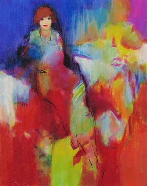 Arthur Bernard - Zeefdruk, Zonder titel - Ingelijst kopen? Bied vanaf 35!