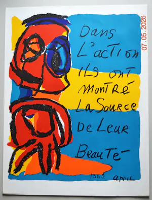 AcheterKarel Appel - Dans l'action ils ont montré la source de leur beauté.? Enchérissez de 125!