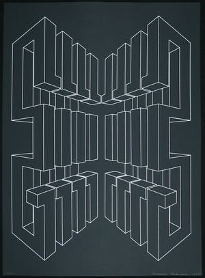 Harry Karssen - Lot van twee zeefdrukken, Z.t. Abstractie kopen? Bied vanaf 1!