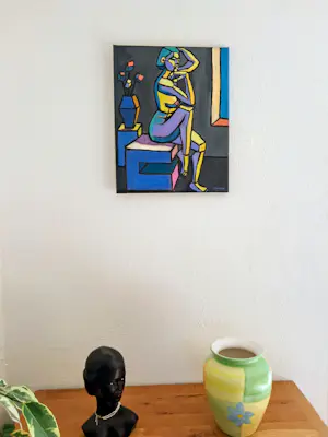 Laurent Chimento - Portrait cubiste de femme nue kopen? Bied vanaf 420!