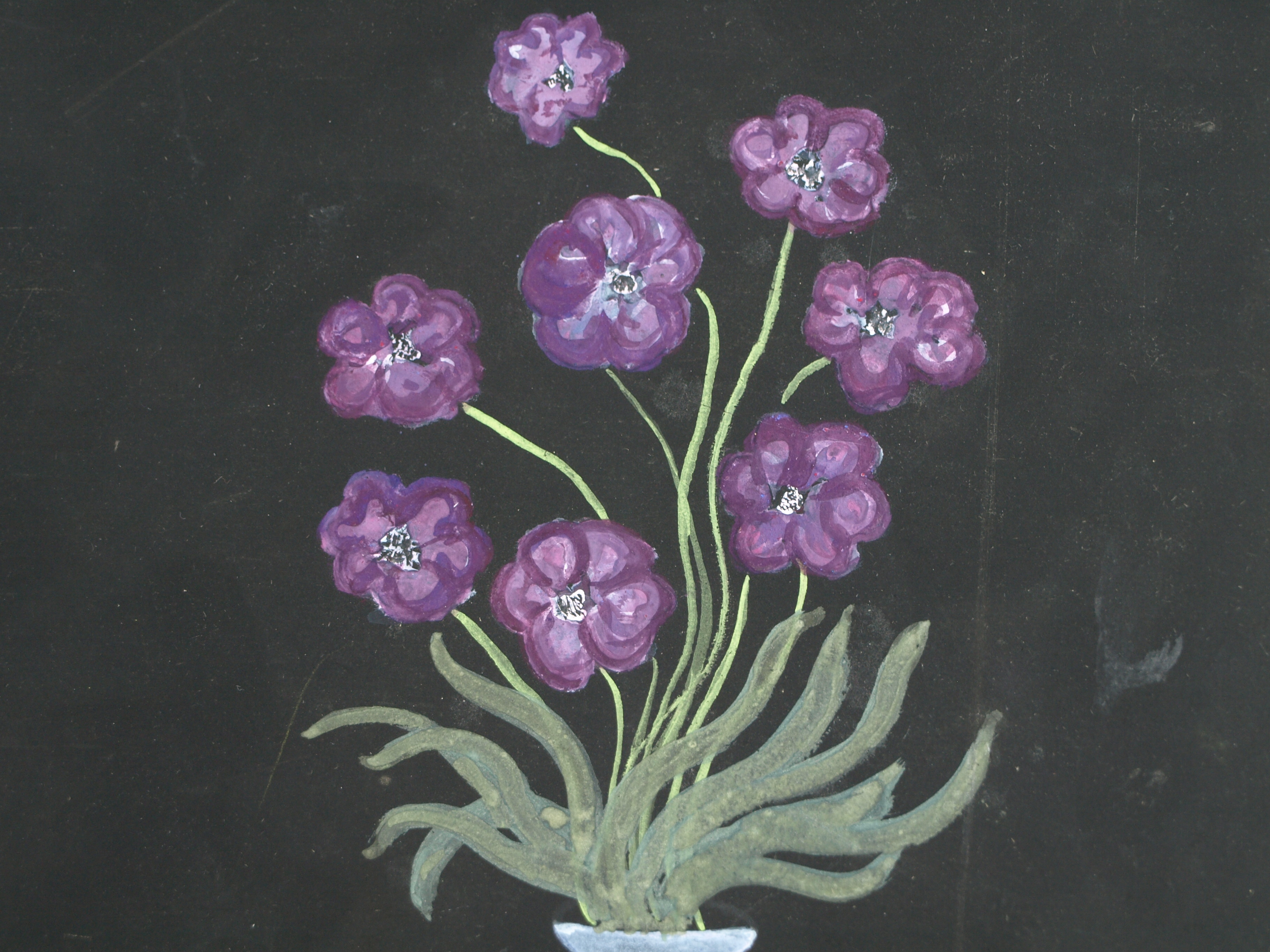 Bernard Canter - Bloemen in een vaas , Bloemstilleven - Olieverf op karton – ca 1940 kopen? Bied vanaf 30!