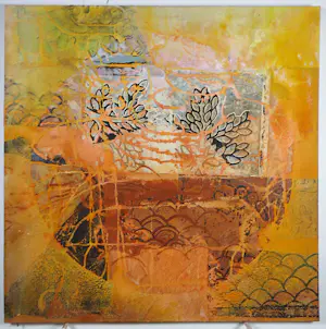 Chabab Tayefeh Mohajer - Gemengde techniek op doek, Zonder titel kopen? Bied vanaf 70!