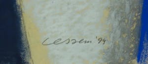 Henk van Vessem - Pastelkrijt, Zonder titel - Ingelijst kopen? Bied vanaf 1!