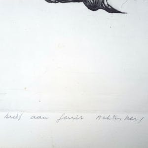 Roger Chailloux - Brief aan Gerrit Achterberg - ets uit 1965 uitgave Prent 190 - 6/190 - 21916 kopen? Bied vanaf 65!