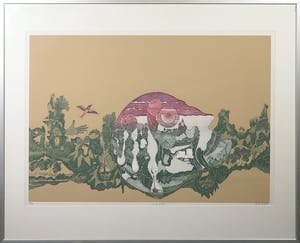 Niet of onleesbaar gesigneerd - Zeefdruk, A line of life - Ingelijst kopen? Bied vanaf 1!