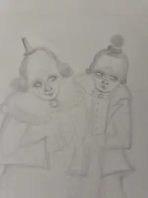 Cor de Wolff - Jack en Jacky. Twee figuren. kopen? Bied vanaf 89!