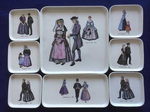 Villeroy & Boch - Gebak/Cake set NL klederdrachten kopen? Bied vanaf 21!