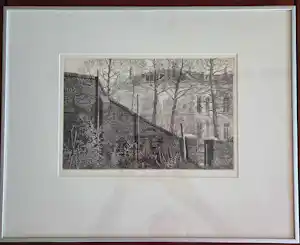 Buy Wim van der Meij - Ets, titel "Landgoed" 1989? Bid from 50!