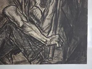 Jan Toorop - Mijnwerker. Naar werk uit 1915. kopen? Bied vanaf 99!