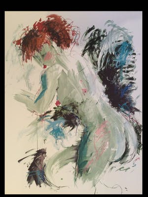 Annemarie de Groot - Subtiel naakt | Groot formaat zeefdruk kopen? Bied vanaf 35!