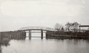 Harmen Eikema - gekleurde ets | Jaagpad a/d Schinkel (situatie ca. 1920-1925) kopen? Bied vanaf 29!