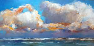 Dinie Boogaart - Zeegezicht verkocht voor € 750!