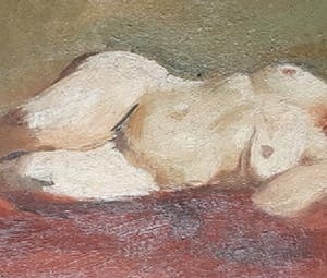 Edmond Ademee Heuze - Reclining nude kopen? Bied vanaf 450!