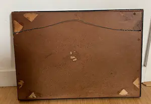 Koninklijke Tichelaar Makkum - Tegeltableau met advocatenvoorstelling, ca. 1900 kopen? Bied vanaf 65!