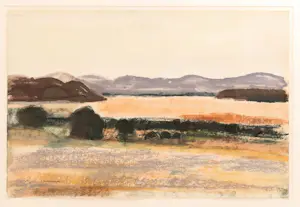 Jenny Dalenoord - landschap met duinenrij kopen? Bied vanaf 100!