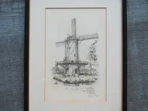 Anton Pieck - Molen "De Speelman" te Overschie kopen? Bied vanaf 95!