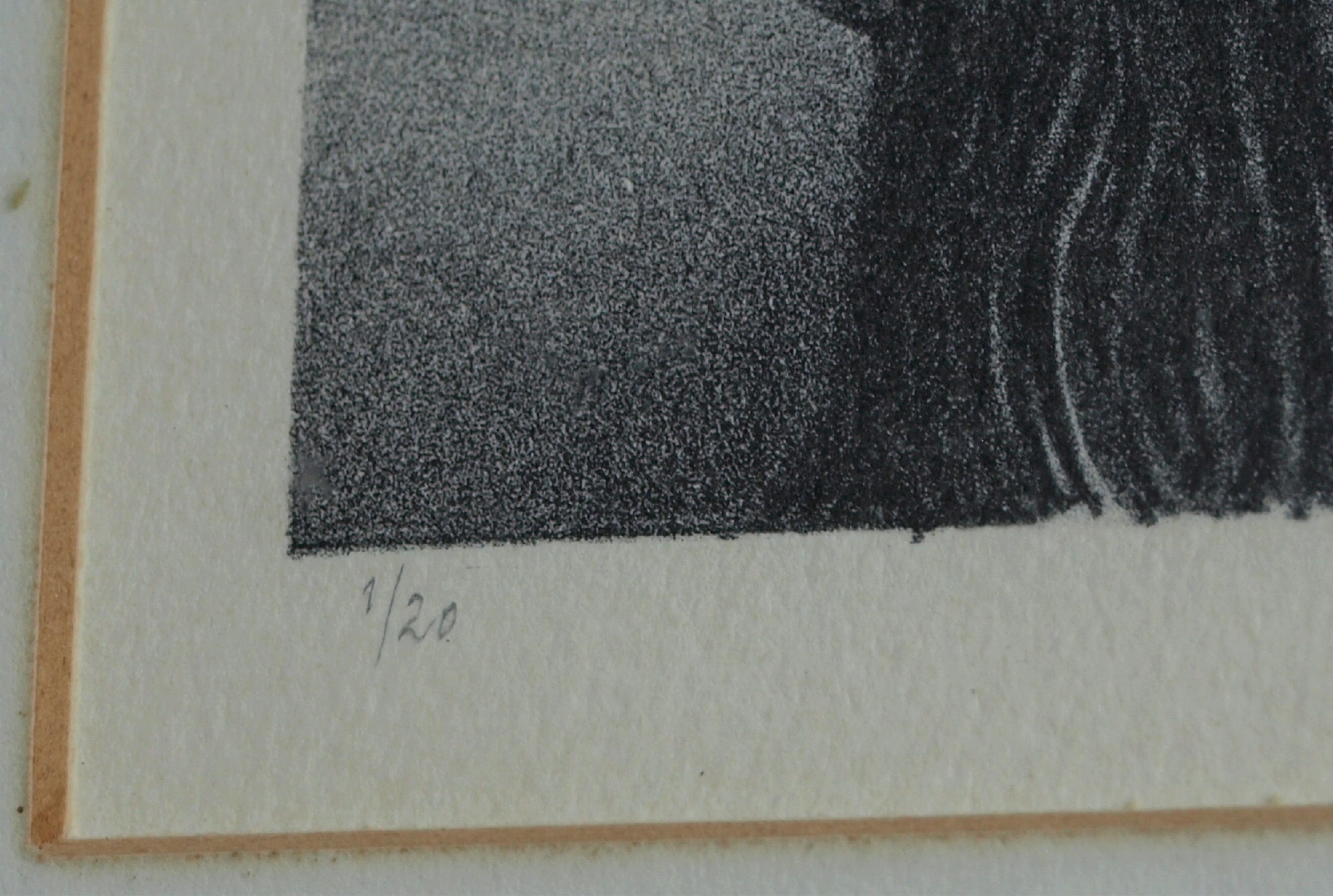 Niet of onleesbaar gesigneerd - Litho, Naakte vrouw – gesigneerd & ingelijst – nr 1/20 - 1981 kopen? Bied vanaf 1!