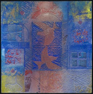 Chabab Tayefeh Mohajer - Gemengde techniek op doek, Entre deux lacs kopen? Bied vanaf 1!