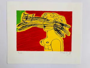 Corneille - Vrouw met kat kopen? Bied vanaf 145!