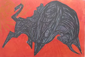 Ru van Rossem - EUROPE AND THE BULL I / KLEURETS / 45x55cm / SIG / 1955 kaufen? Bieten Sie von 25!