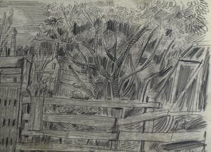 Hubert Bekman - Ingelijste tekening, Schapen - ingelijst – 1945 kopen? Bied vanaf 25!