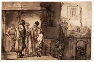 Rembrandt van Rijn - naar- litho uitggeven door de Teylers Stichting in 1925 verkocht voor € 50!