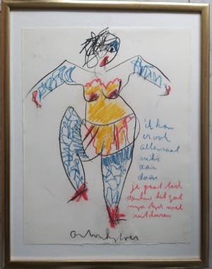 Anton Heyboer - Can Can danseres - Groot formaat kopen? Bied vanaf 325!