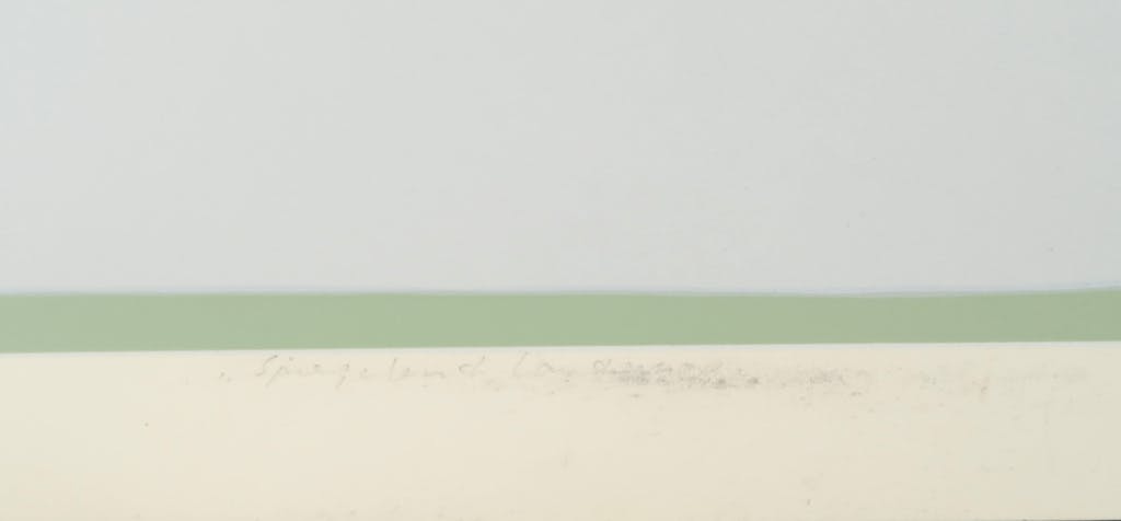 Doris Groeneveld - Doris Groeneveld: Zeefdruk, Spiegelend landschap kopen? Bied vanaf 1!