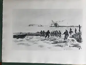 Dirk Hidde Nijland - De Zuiderzeewerken een schetsboek - 1932 - kopen? Bied vanaf 40!