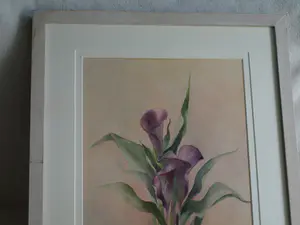 Niet of onleesbaar gesigneerd - Ingelijste aquarel , Bloemstilleven – onduidelijke signatuur… kopen? Bied vanaf 1!