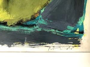 Michel Hoogervorst - Moderne compositie - Gouache, Ingelijst kopen? Bied vanaf 65!