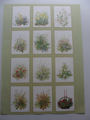 Janneke Brinkman-Salentijn - Litho, Bloemen. kopen? Bied vanaf 10!
