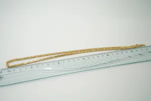 27 - Zo goed als nieuw en relatief lang 14krt geel-gouden "konings" collier kopen? Bied vanaf 1500!