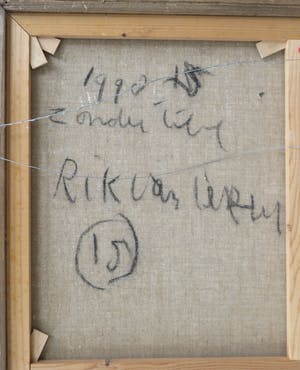 Rik van Iersel - Olieverf op doek, Zonder titel - Ingelijst (Groot) kopen? Bied vanaf 1000!