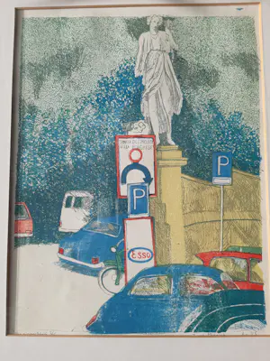 Joost Minnigh - Litho, titel, Villa Borghese kopen? Bied vanaf 40!