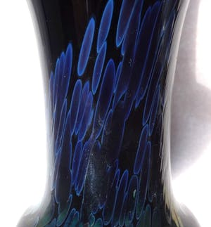 Curiosa - Erwin Eisch voor Glasblaserei Eisch Frauenau - design zwart/ blauwe - gesigneerd kopen? Bied vanaf 1!