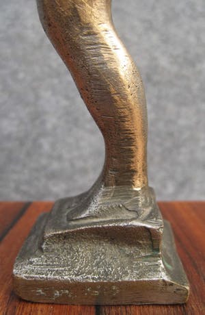 Brons (Onbekend) - Staande naakte vrouw kopen? Bied vanaf 70!