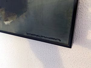 Machiel Hopman - Olieverf op paneel: Abstracte compositie kopen? Bied vanaf 700!